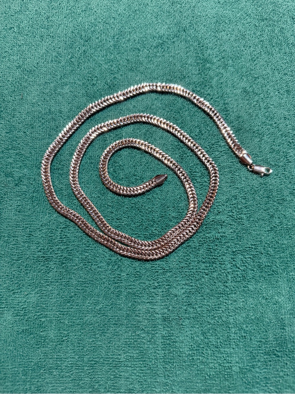 Sterling Silver Filled Herringbone Chain Necklace